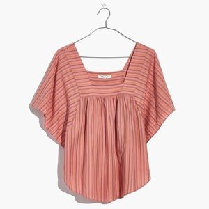 Madewell Butterfly Top in Slope Stripe